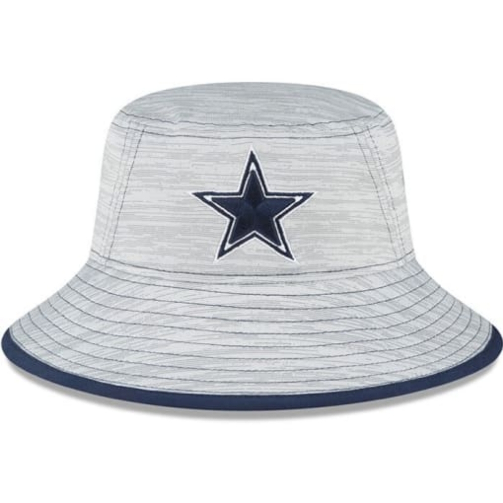 NEW ERA DALLAS COWBOYS GREY GAME MENS BUCKET HAT, SIZE OSFM